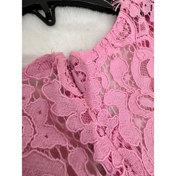 New Bardot Women's Size XS milana lace sheath dress - pink bloom - Picture 12 of 13